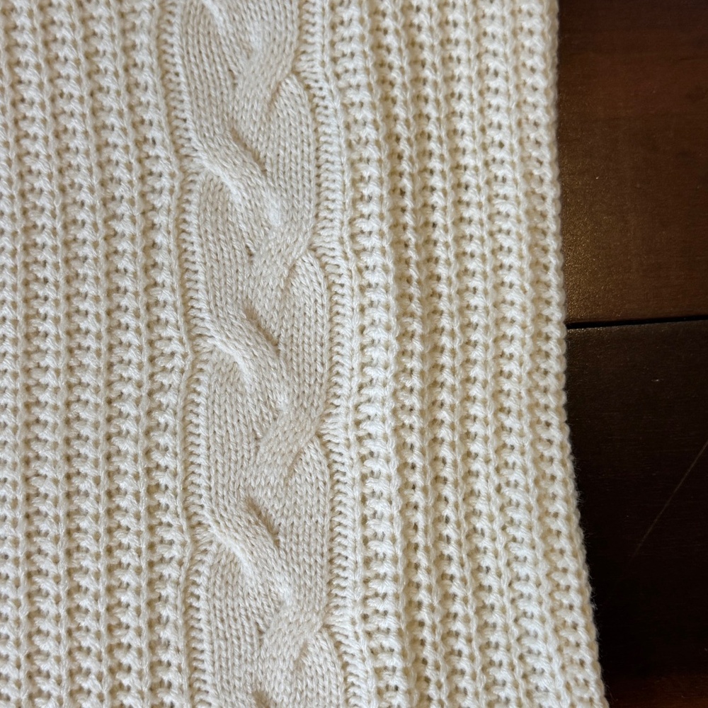 IVORY LONG SLEEVE KNIT SWEATER - Picture 8 of 10
